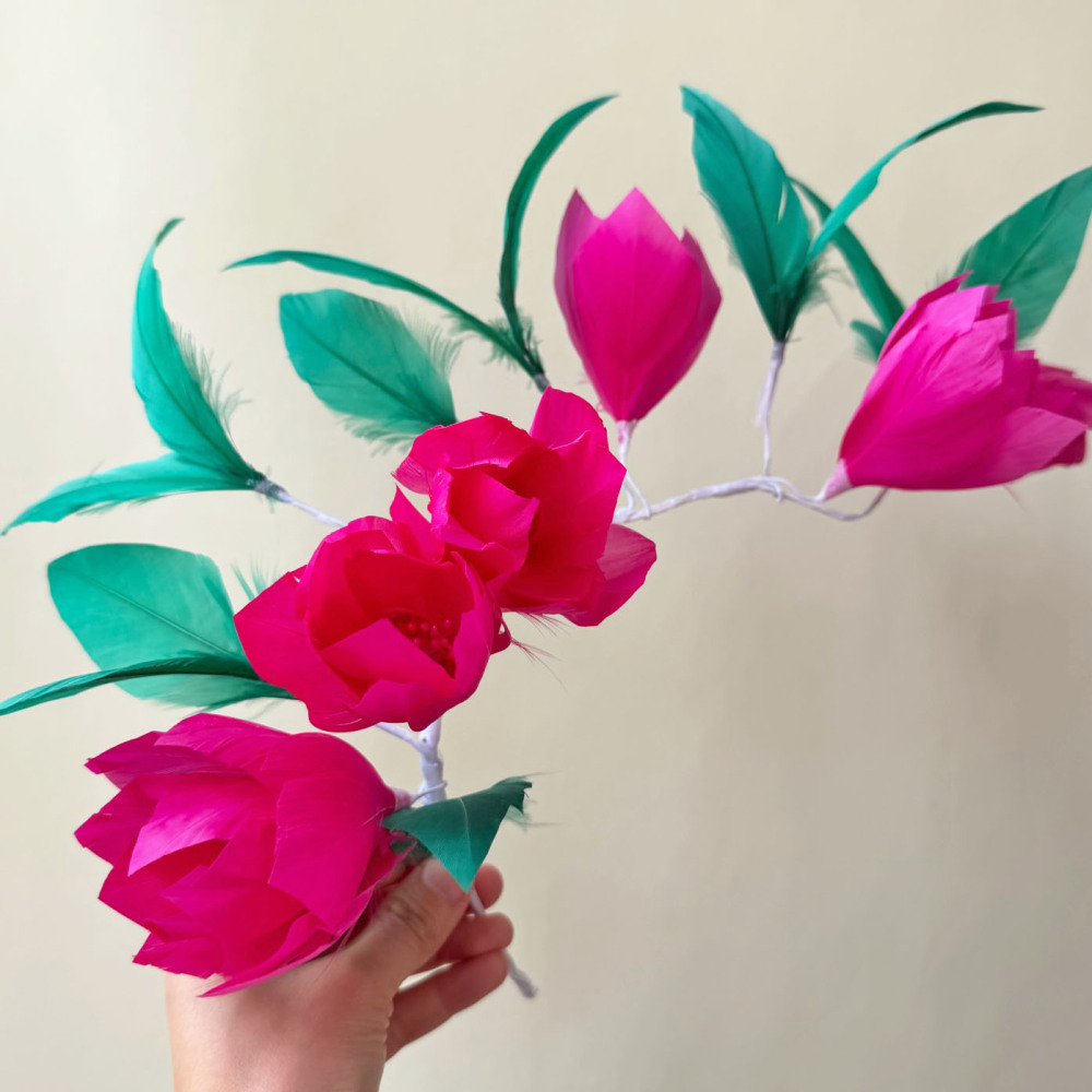 RM1721 Feather Mount Goose Feather Millinery Fascinators Hat Handcraft Headress
