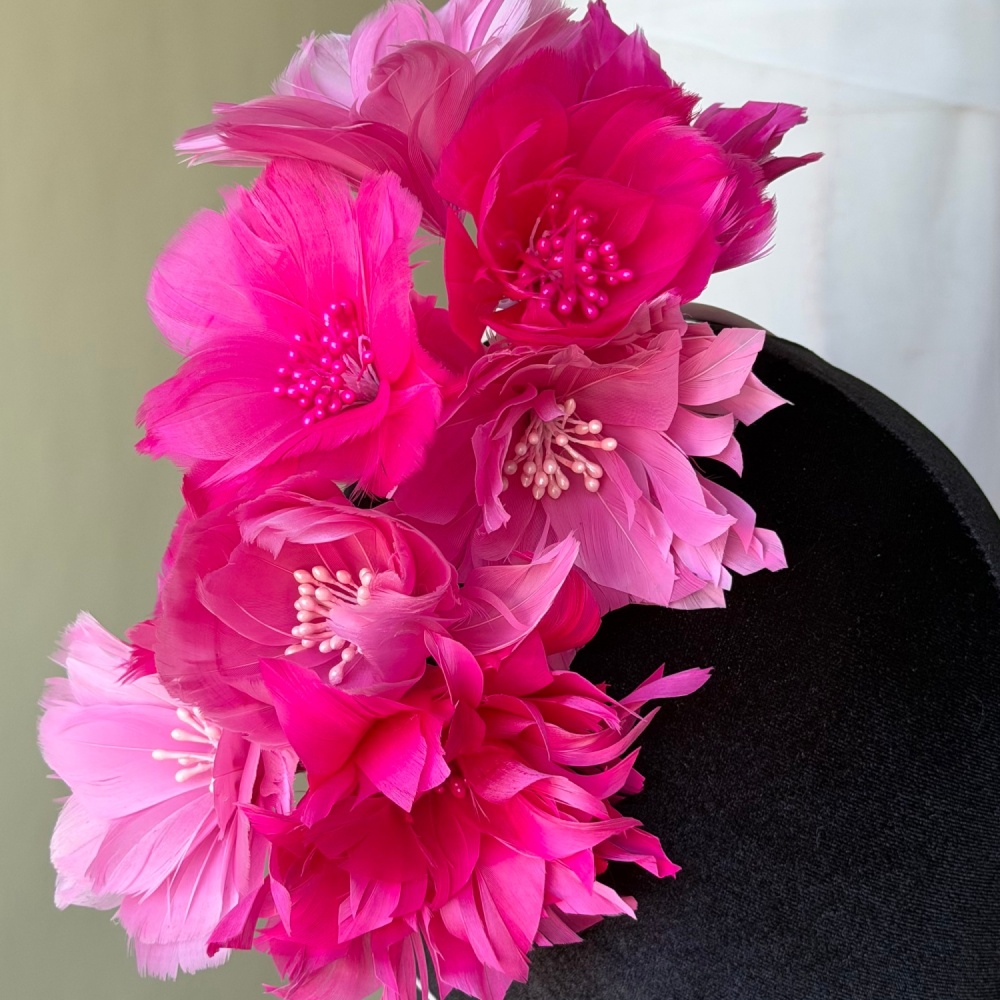 RM1724 Feather Mount Goose Feather Millinery Fascinators Hat Handcraft Headress