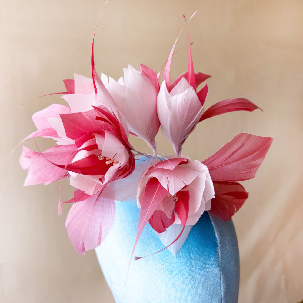 RM1722 Feather Mount Goose Feather Millinery Fascinators Hat Handcraft Headress