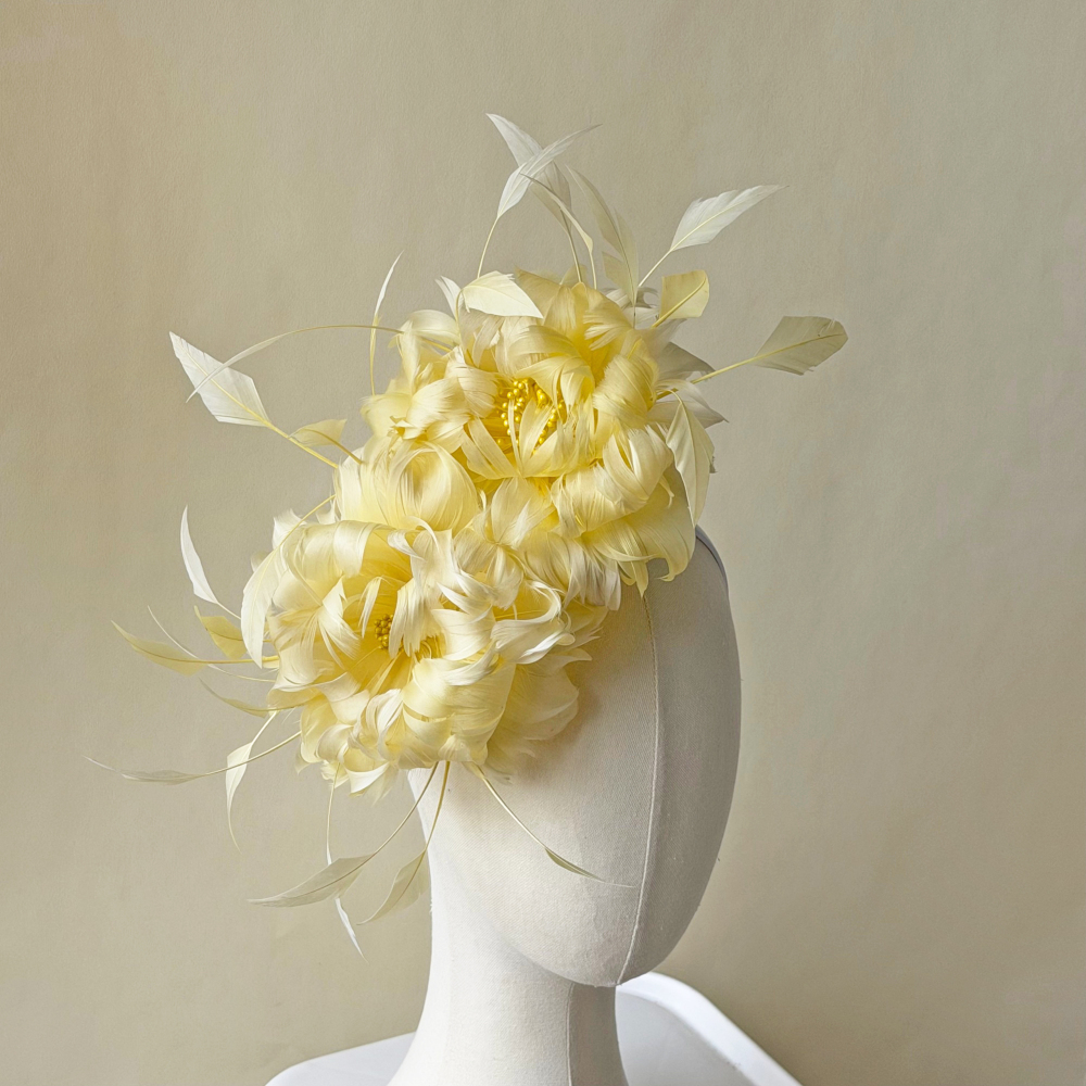 RB135 Feather Flower Millinery Fascinators Hat Handcraft Headress