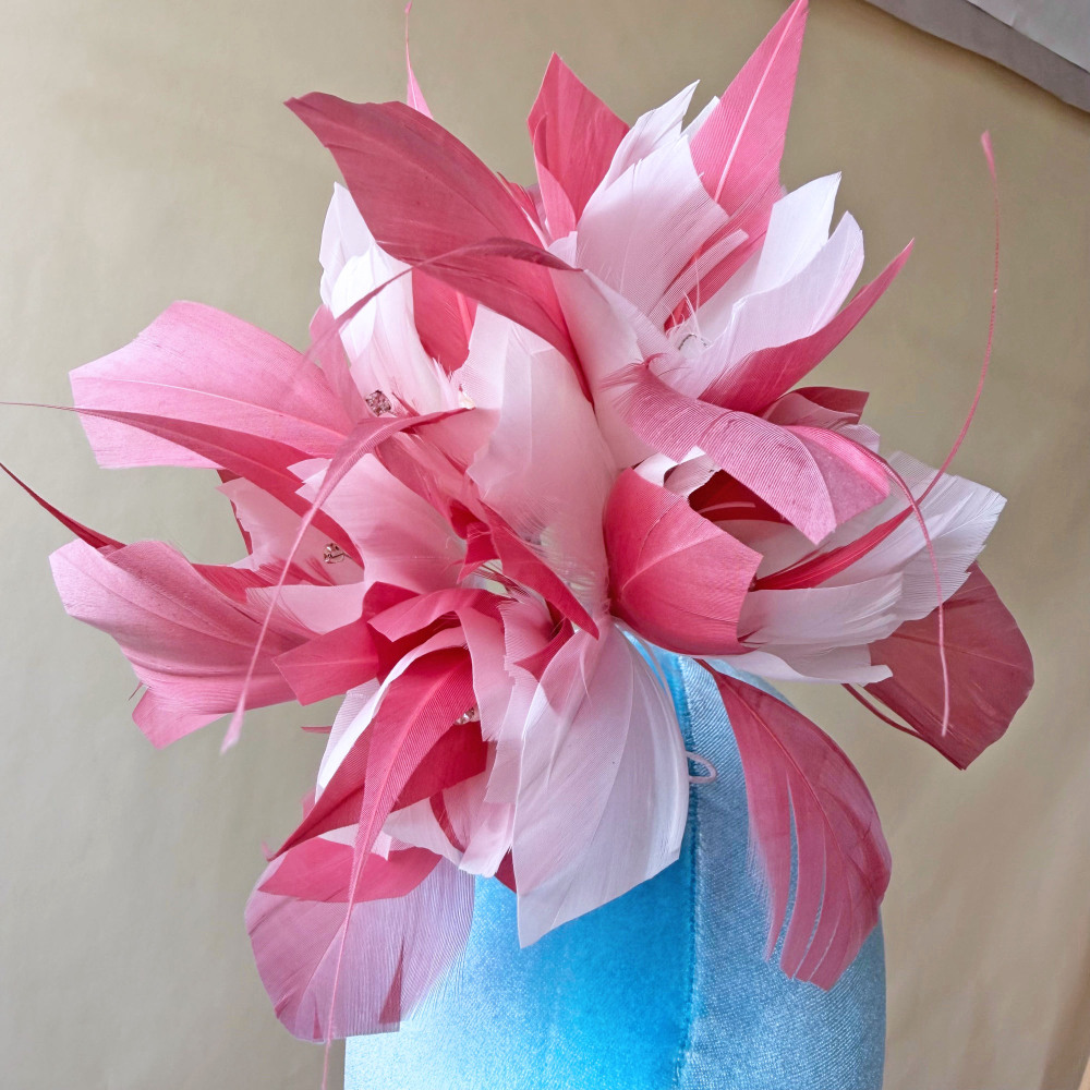 RM1722 Feather Mount Goose Feather Millinery Fascinators Hat Handcraft Headress