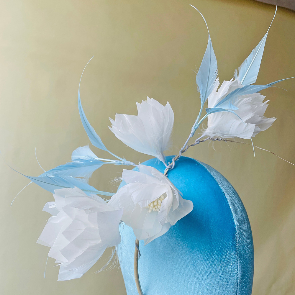 RM1726 Feather Mount Goose Feather Millinery Fascinators Hat Handcraft Headress