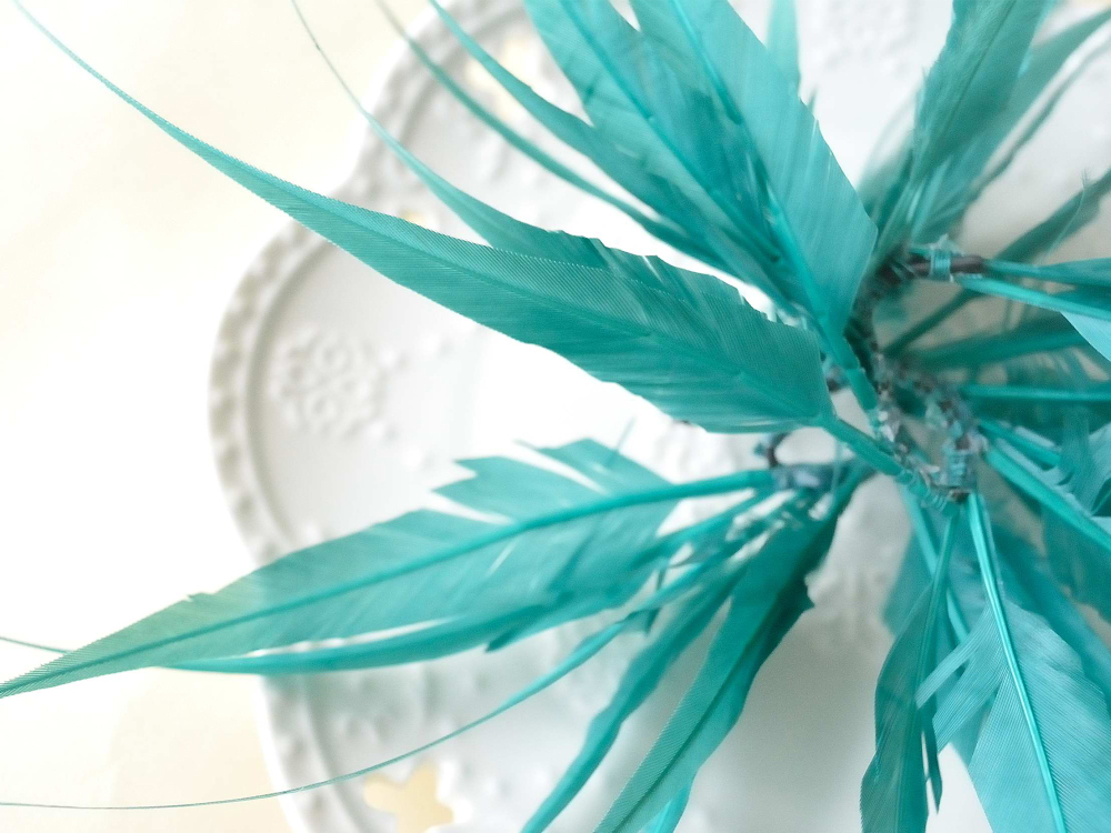 RM1701 Feather Mount Goose Feather Millinery Fascinators Hat Handcraft Headress