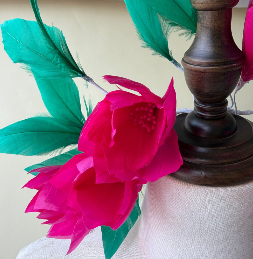 RM1721 Feather Mount Goose Feather Millinery Fascinators Hat Handcraft Headress