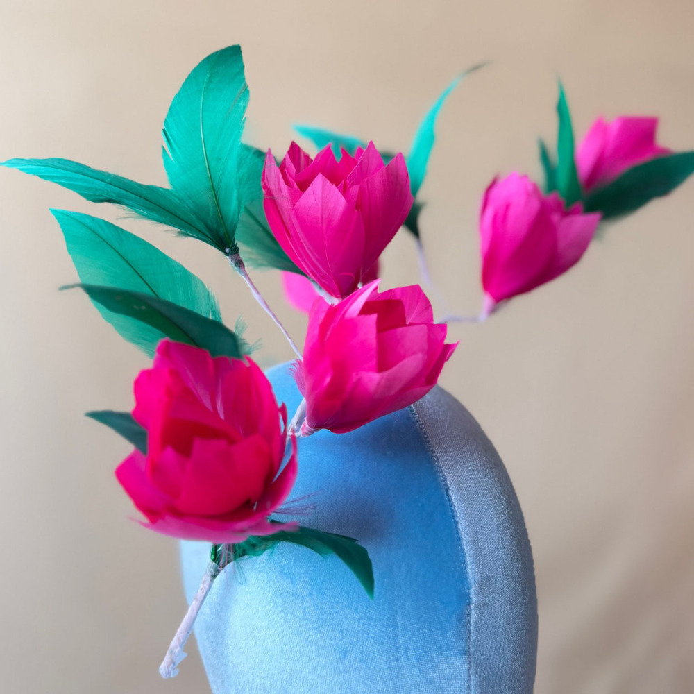 RM1721 Feather Mount Goose Feather Millinery Fascinators Hat Handcraft Headress