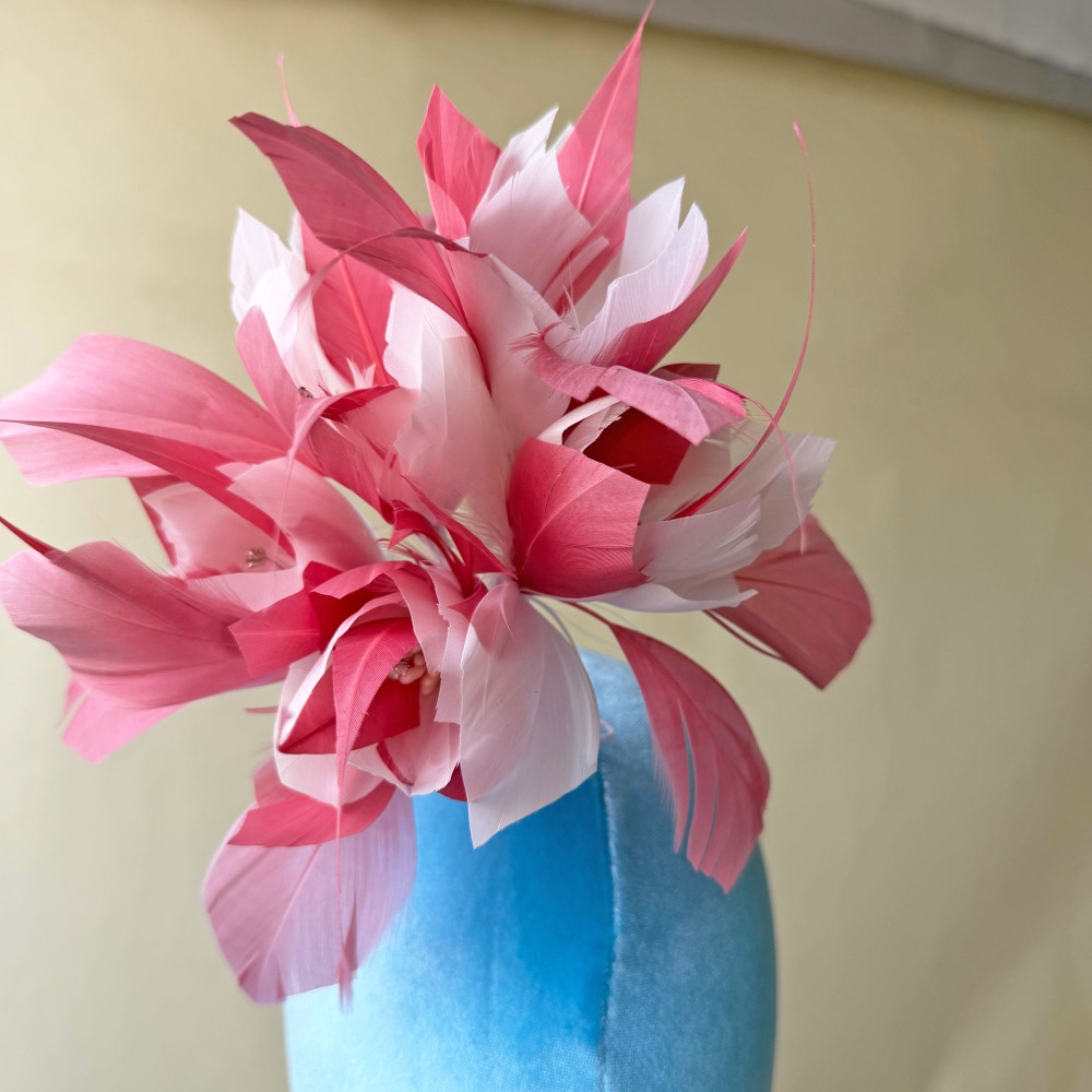 RM1722 Feather Mount Goose Feather Millinery Fascinators Hat Handcraft Headress