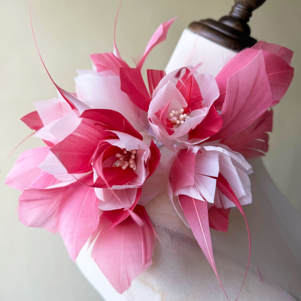 RM1722 Feather Mount Goose Feather Millinery Fascinators Hat Handcraft Headress