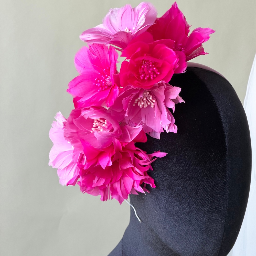 RM1724 Feather Mount Goose Feather Millinery Fascinators Hat Handcraft Headress