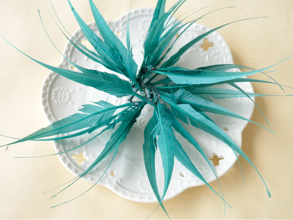 RM1701 Feather Mount Goose Feather Millinery Fascinators Hat Handcraft Headress