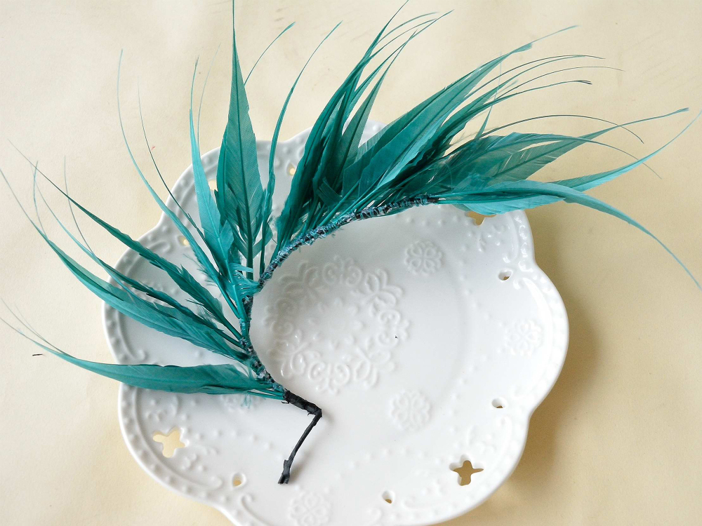 RM1701 Feather Mount Goose Feather Millinery Fascinators Hat Handcraft Headress