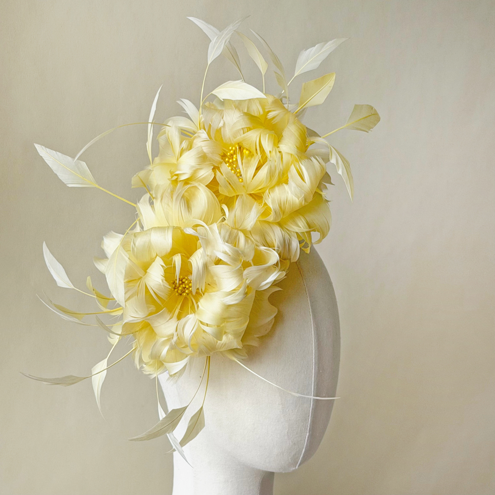 RB135 Feather Flower Millinery Fascinators Hat Handcraft Headress