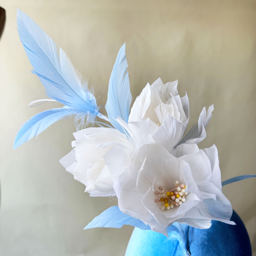 RM1723 Feather Mount Goose Feather Millinery Fascinators Hat Handcraft Headress