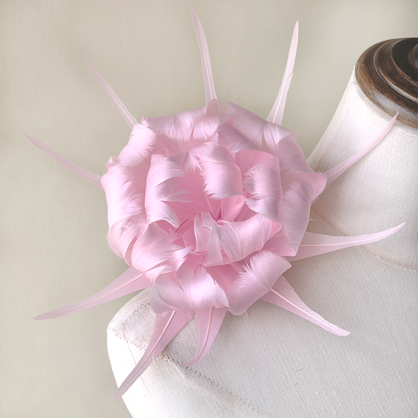 RB110 Feather Flower Millinery Fascinators Hat Handcraft Headdress for Millinery & Couture Hats – 80+ Colours | No MOQ