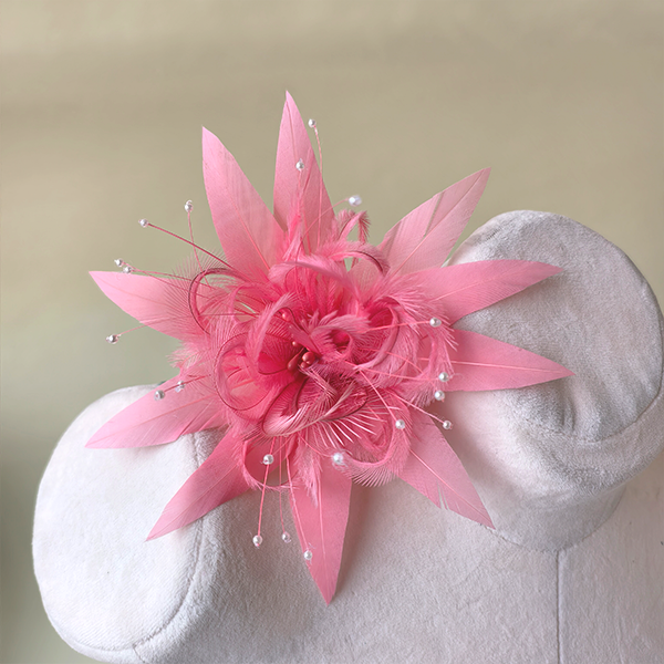 RB085 Feather Flower Millinery Fascinators Hat Handcraft Headress for Millinery & Couture Hats – 80+ Colours | No MOQ