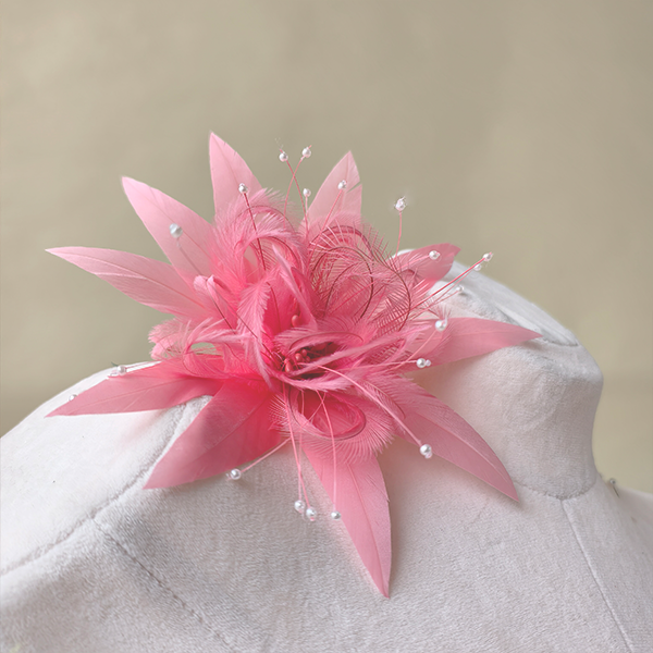 RB085 Feather Flower Millinery Fascinators Hat Handcraft Headress for Millinery & Couture Hats – 80+ Colours | No MOQ