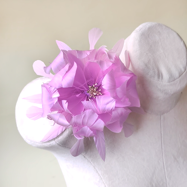 RB111 Feather Flower Millinery Fascinators Hat Handcraft Headdress for Millinery & Couture Hats – 80+ Colours | No MOQ
