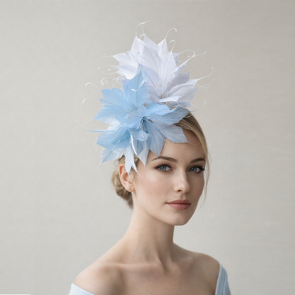 RM1706 Feather Mount Goose Feather Millinery Fascinators Hat Handcraft Headress for Millinery & Couture Hats – 80+ Colours | No MOQ