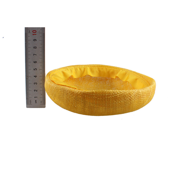 HBM014 Shallow Round Sinamay Pillbox Base Soft Edge Hat Foundation for Millinery & Cocktail Fascinators 6.3"