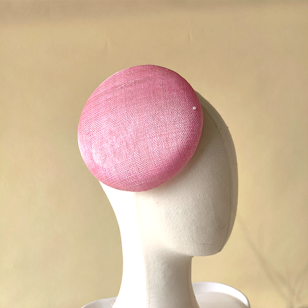 HBM014 Shallow Round Sinamay Pillbox Base Soft Edge Hat Foundation for Millinery & Cocktail Fascinators 6.3"