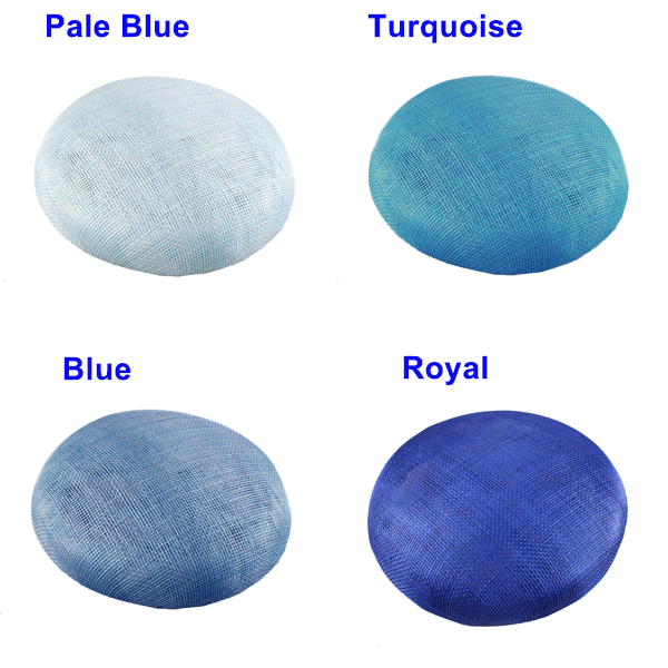 HBM014 Shallow Round Sinamay Pillbox Base Soft Edge Hat Foundation for Millinery & Cocktail Fascinators 6.3"