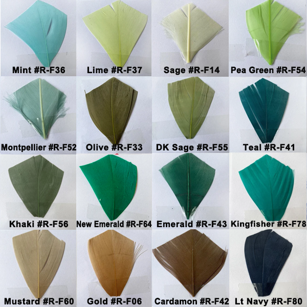 RB134 Leaf-Trimmed Goose Feather Bloom Two-Tone Handcrafted Flower Mount for Fascinators & Couture Hats 80+ Colours | No MOQ