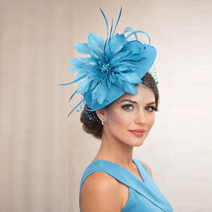 RB096 Feather Flower Millinery Fascinators Hat Handcraft Headress for Millinery & Couture Hats – 80+ Colours | No MOQ