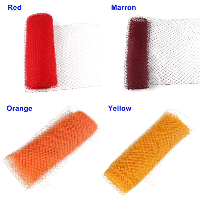 CH001 Premium Merry Widow Veiling - 9-inch Diamond Mesh Birdcage Netting for Millinery & Fascinators