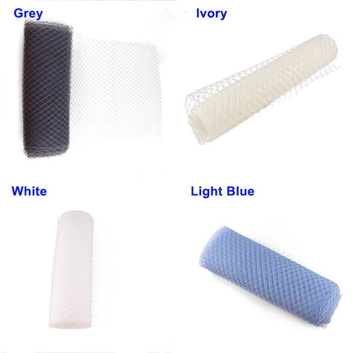 CH001 Premium Merry Widow Veiling - 9-inch Diamond Mesh Birdcage Netting for Millinery & Fascinators