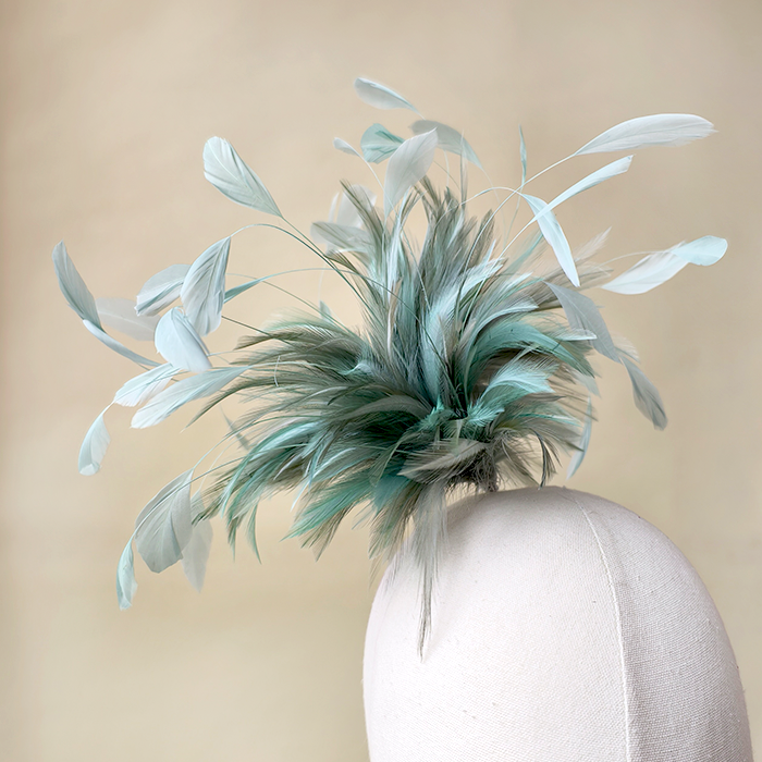 RM206 Feather Mount Hackle Feather Millinery Fascinators Hat Handcraft Headress for Millinery & Couture Hats – 80+ Colours | No MOQ