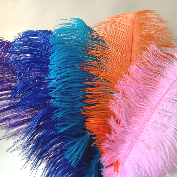 RL-OSB Premium Ostrich Feather Plumes for Derby Hats & Millinery 12 Colors One Piece