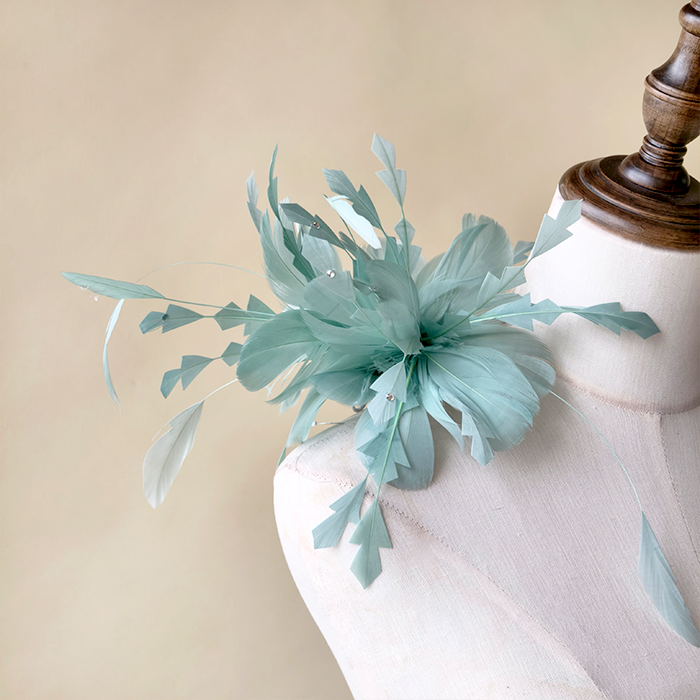 RM1007 Feather Mount Goose Feather Millinery Fascinators Hat Handcraft Headress for Millinery & Couture Hats – 80+ Colours | No MOQ