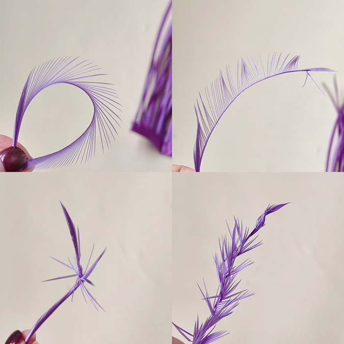 RF-GB Goose Biot Fringe 0.5 Meter Millinery Trim 80 colours