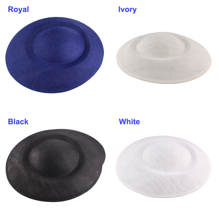 HBM020 Sinamay Fascinator Base 9.84" Round Millinery Base Hat Maker DIY Craft