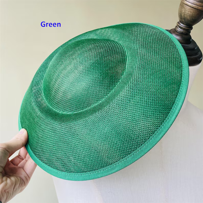 HBM020 Sinamay Fascinator Base 9.84" Round Millinery Base Hat Maker DIY Craft