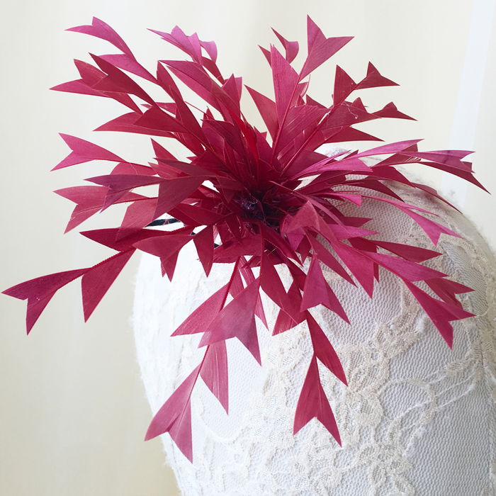 RB054 Feather Flower Millinery Fascinators Hat Handcraft Headress for Millinery & Couture Hats – 80+ Colours | No MOQ