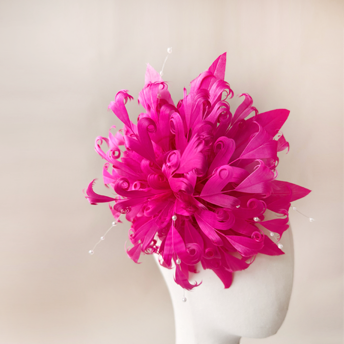 RB080 Feather Flower Millinery Fascinators Hat Handcraft Headress for Millinery & Couture Hats – 80+ Colours | No MOQ