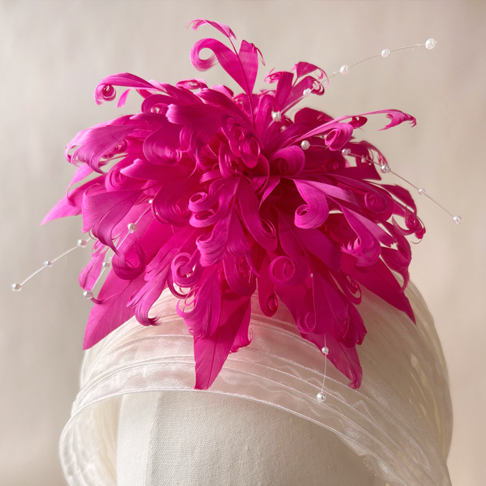 RB080 Feather Flower Millinery Fascinators Hat Handcraft Headress for Millinery & Couture Hats – 80+ Colours | No MOQ