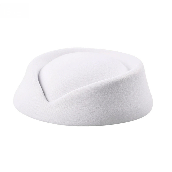 HBM024 Felt Pillbox Hat Base Lightweight Millinery Base Retro Beret Supply 7.8"