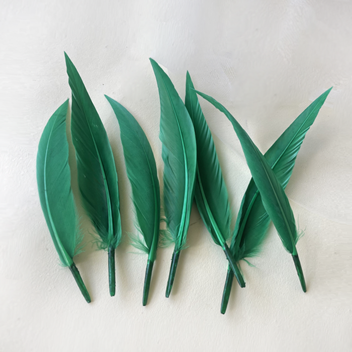 RL-ZZ Sword-Shaped Goose Feathers 5.5-6" Millinery Supply 25pcs/Packet