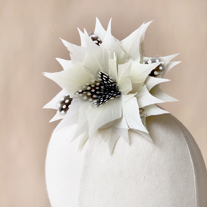 RB038 Feather Flower Millinery Fascinators Hat Handcraft Headress for Millinery & Couture Hats – 80+ Colours | No MOQ