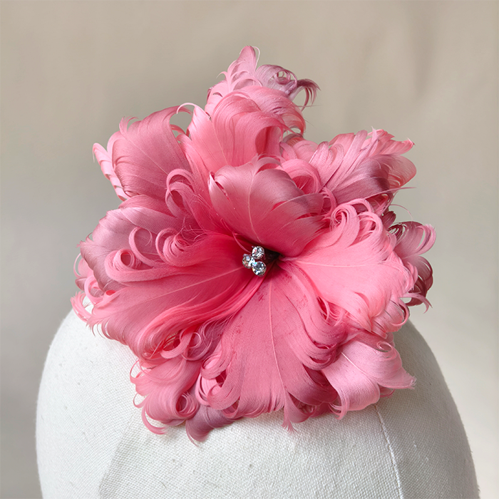 RB039 Feather Flower Millinery Fascinators Hat Handcraft Headress for Millinery & Couture Hats – 80+ Colours | No MOQ