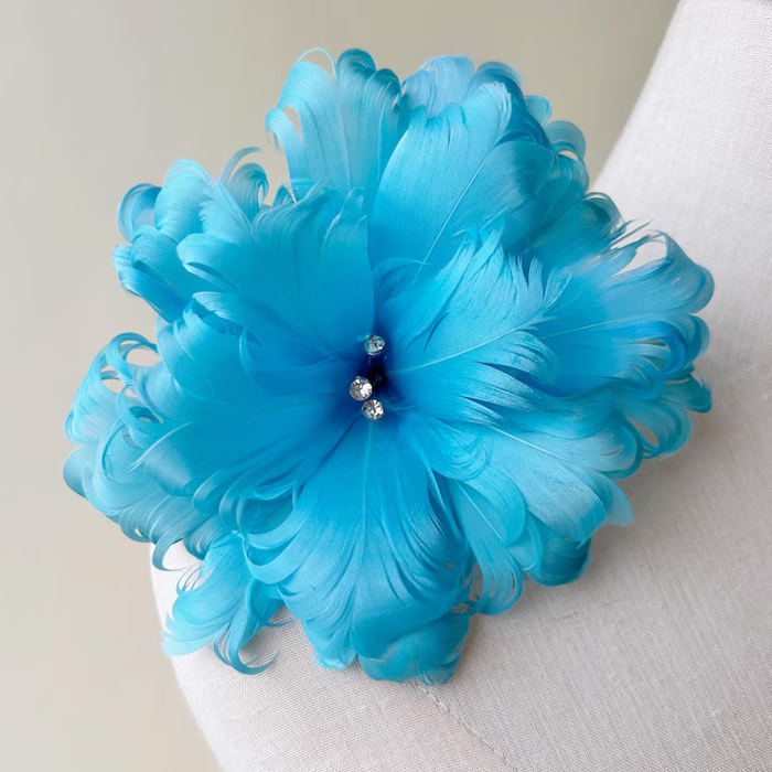 RB039 Feather Flower Millinery Fascinators Hat Handcraft Headress for Millinery & Couture Hats – 80+ Colours | No MOQ
