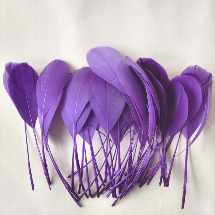 RL-SGC Premium Stripped Goose Feathers 80 Colors for Designers 25pcs/packet
