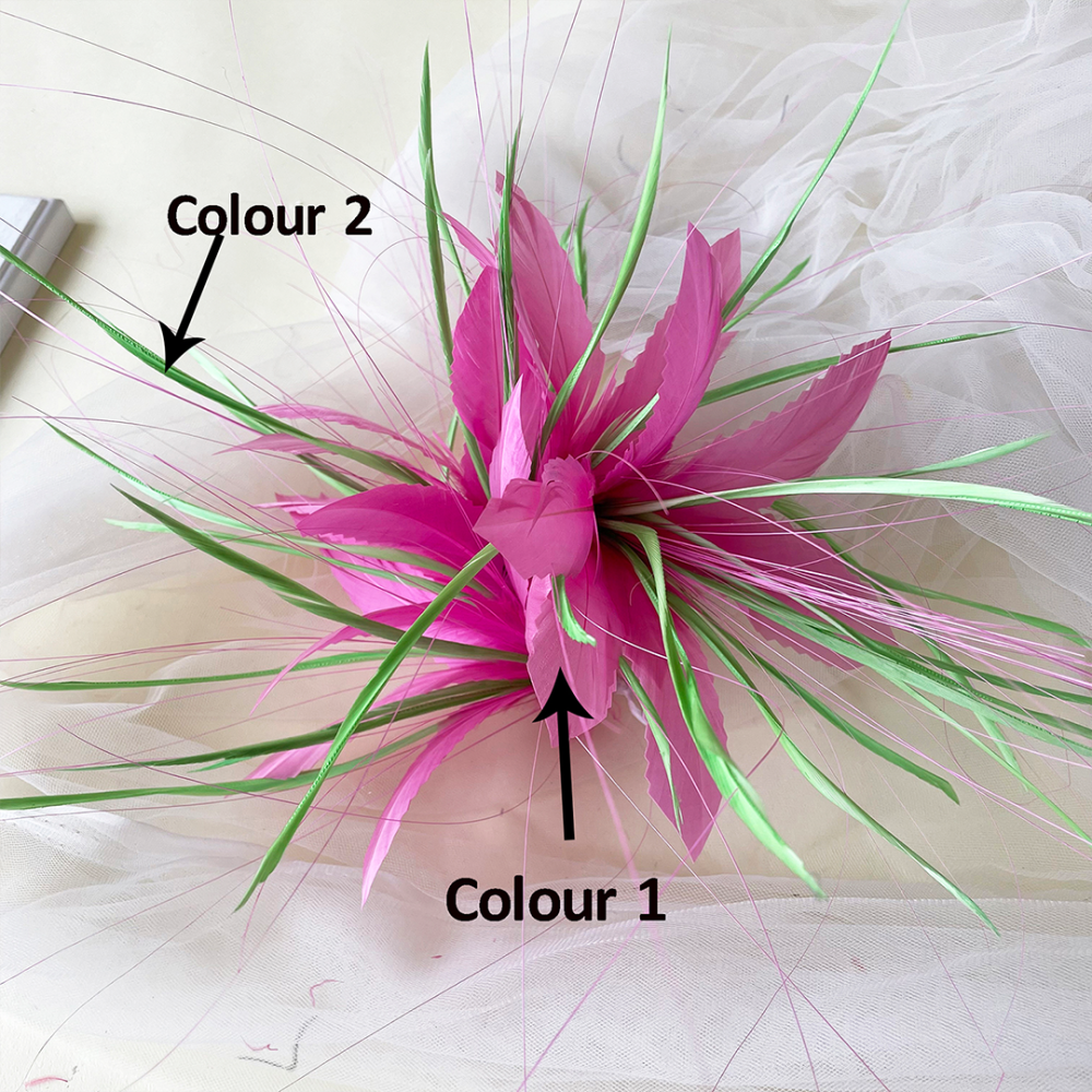 RM1304 Feather Mount Goose Feather Millinery Fascinators Hat Handcraft Headress for Millinery & Couture Hats – 80+ Colours | No MOQ