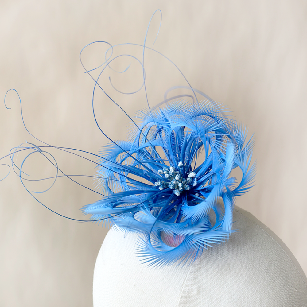 RB021 Feather Flower Millinery Fascinators Hat Handcraft Headress for Millinery & Couture Hats – 80+ Colours | No MOQ