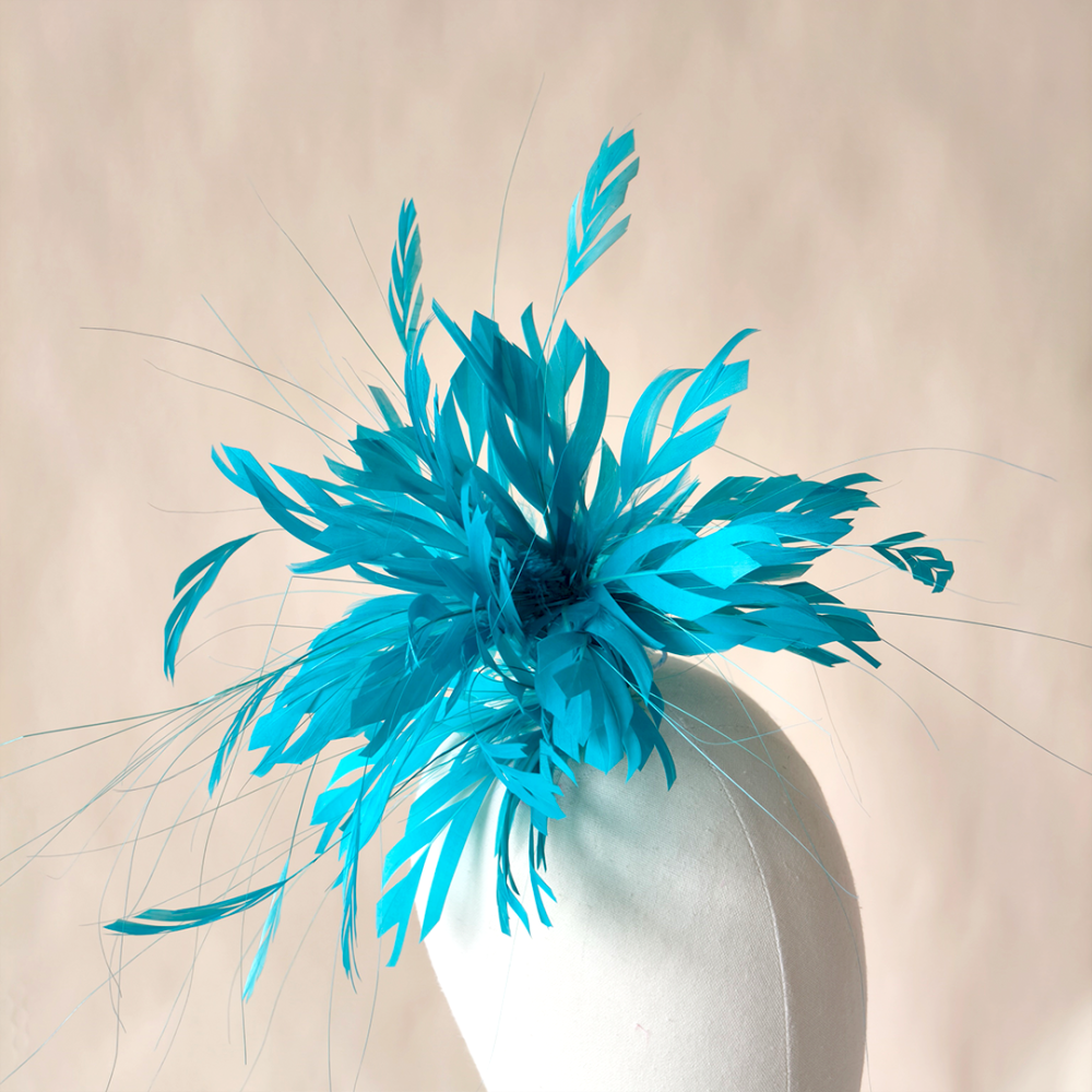 RM1203 Feather Mount Goose Feather Millinery Fascinators Hat Handcraft Headress for Millinery & Couture Hats – 80+ Colours | No MOQ