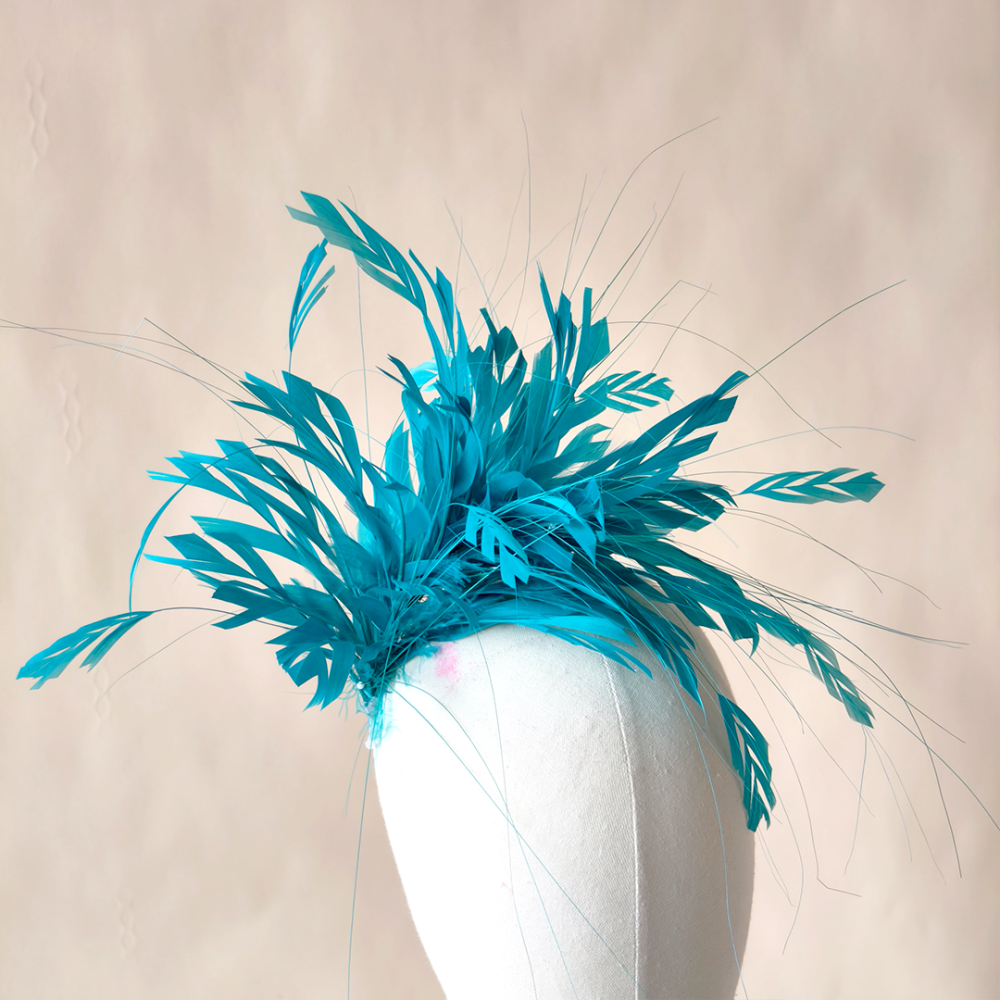 RM1203 Feather Mount Goose Feather Millinery Fascinators Hat Handcraft Headress for Millinery & Couture Hats – 80+ Colours | No MOQ