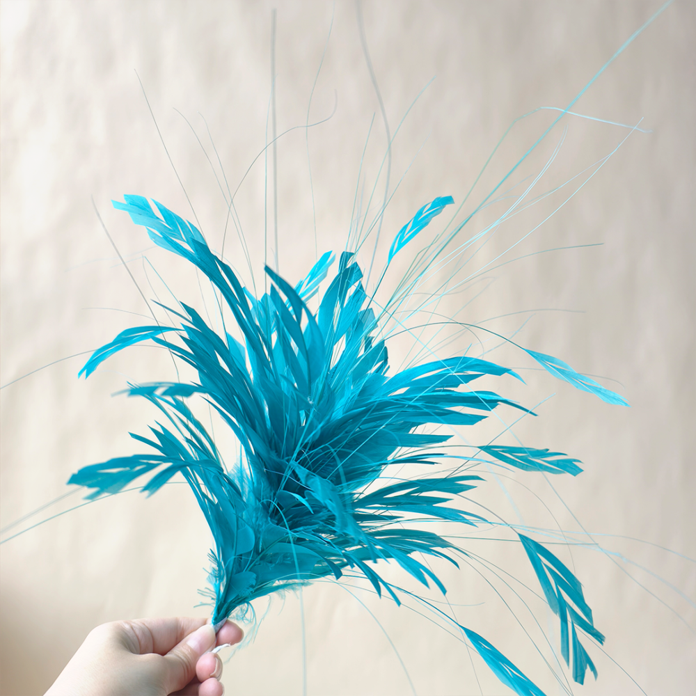 RM1203 Feather Mount Goose Feather Millinery Fascinators Hat Handcraft Headress for Millinery & Couture Hats – 80+ Colours | No MOQ