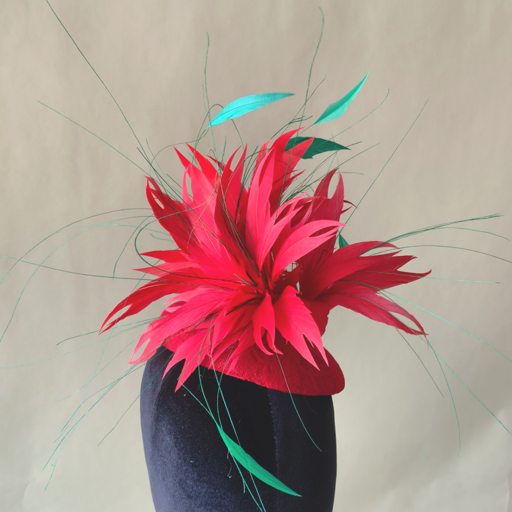 RM1103 Feather Mount Goose Feather Millinery Fascinators Hat Handcraft Headress for Millinery & Couture Hats – 80+ Colours | No MOQ
