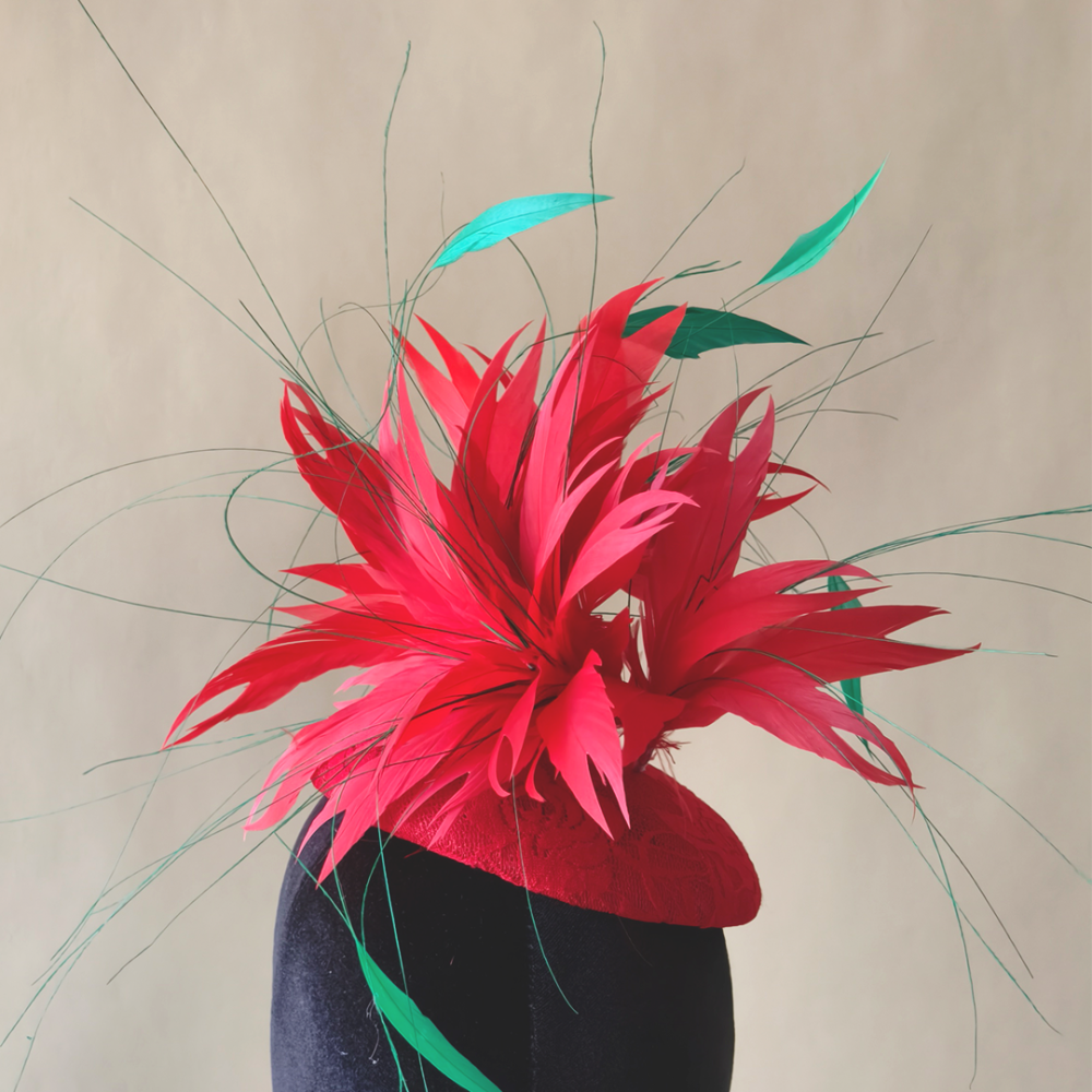 RM1103 Feather Mount Goose Feather Millinery Fascinators Hat Handcraft Headress for Millinery & Couture Hats – 80+ Colours | No MOQ